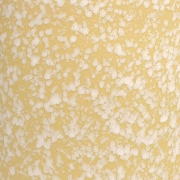 MARCELINO – Pflanztopf, Steinzeug, Gelb gesprenkelt, Ø 15 cm, handgefertigt glasiert