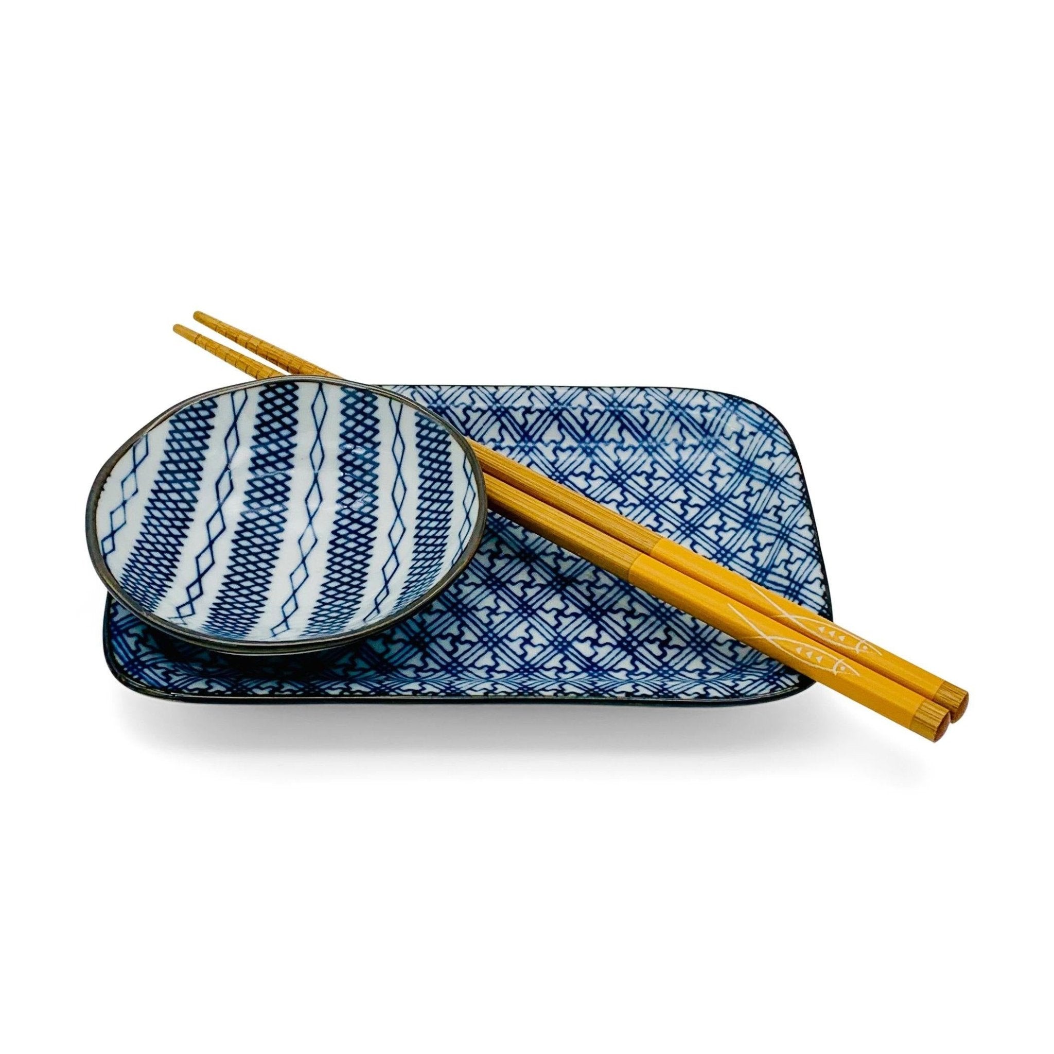 Japanisches Sushi-Set (6 Teile) für eine Person -KAKTOS Pflanzen & Zubehör