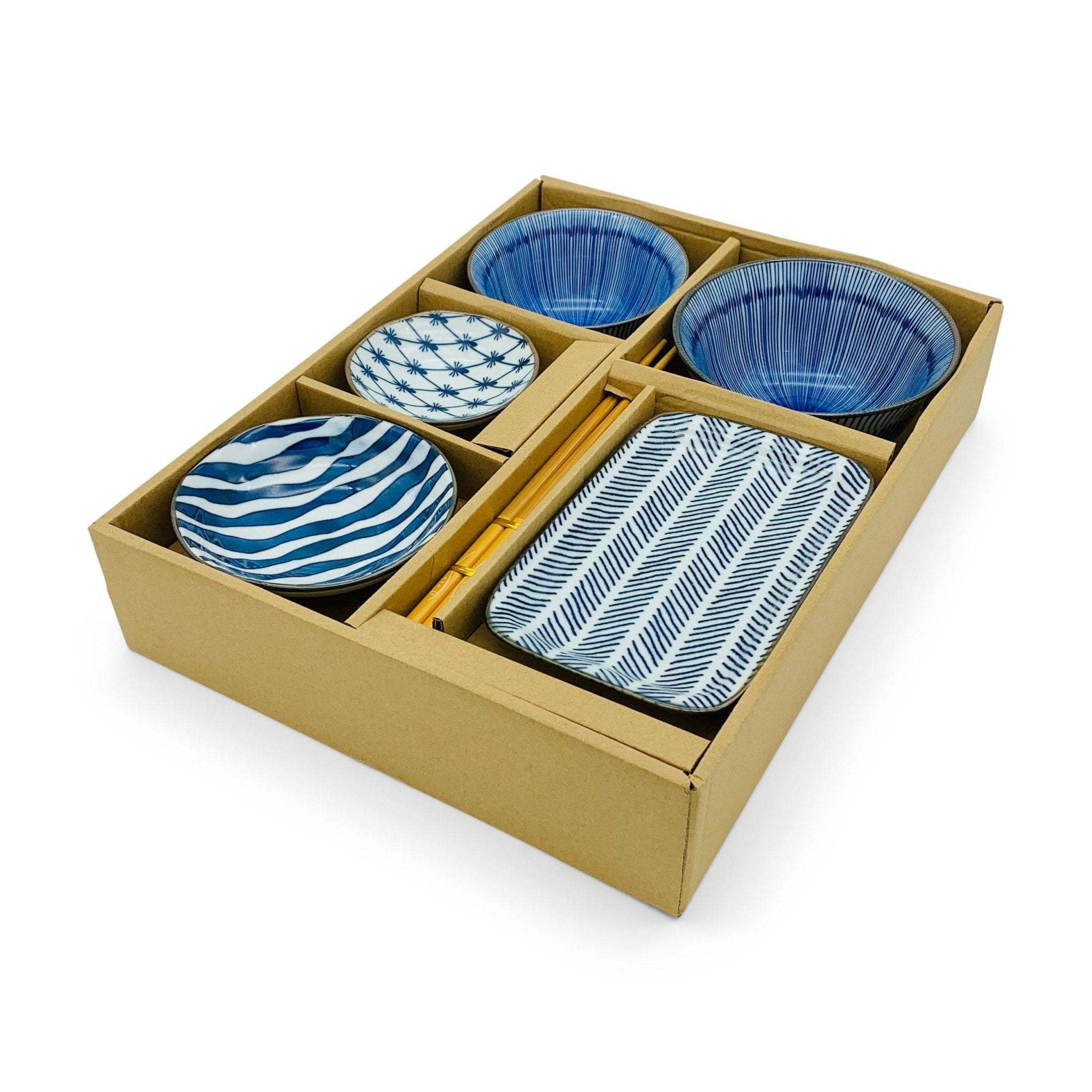 Japanisches Sushi-Set (6 Teile) für eine Person -KAKTOS Pflanzen & Zubehör