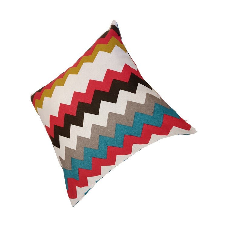 Kissenhülle Zickzack, Oekotex zertifiziert, 45x45 cm -KAKTOS Pflanzen & Zubehör