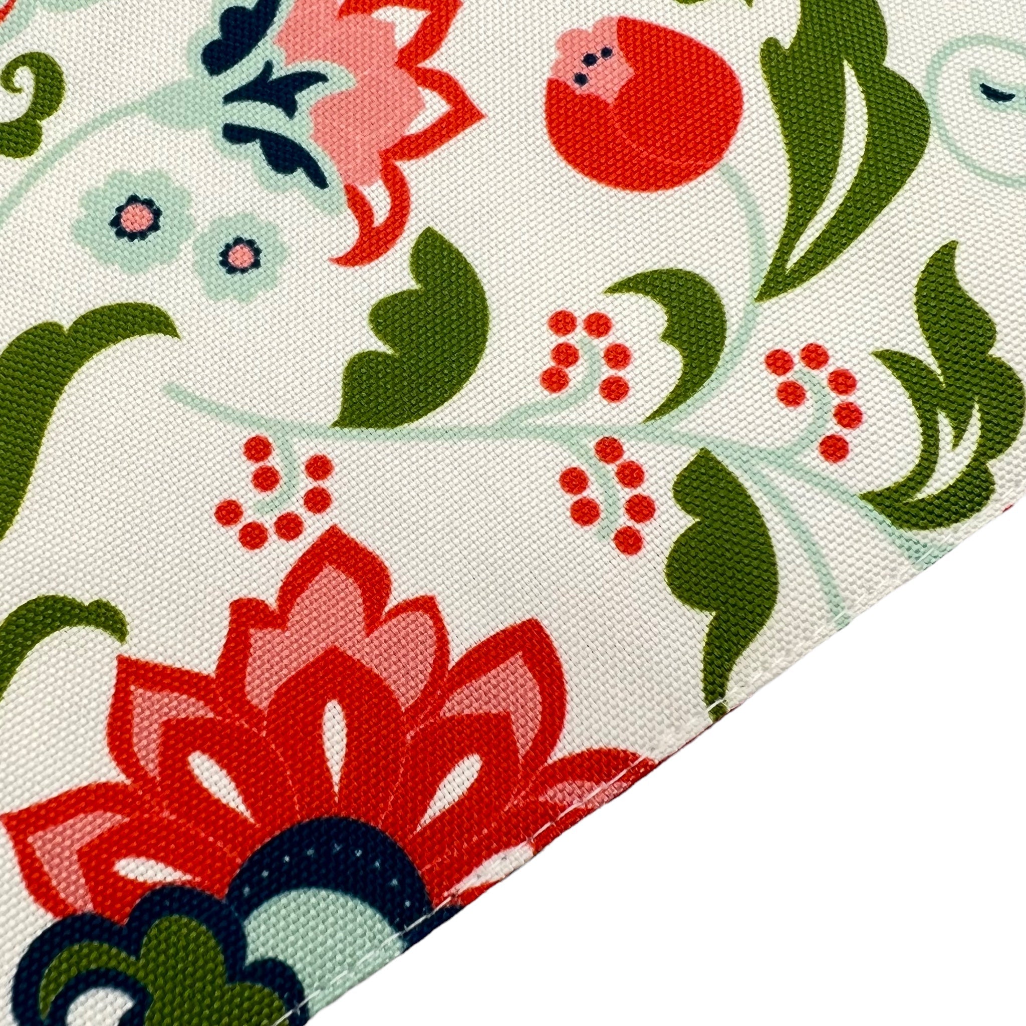 Tischset mit Blumenprint 2er-Pack, grau/rot/grün, 33x45 cm -KAKTOS Pflanzen & Zubehör