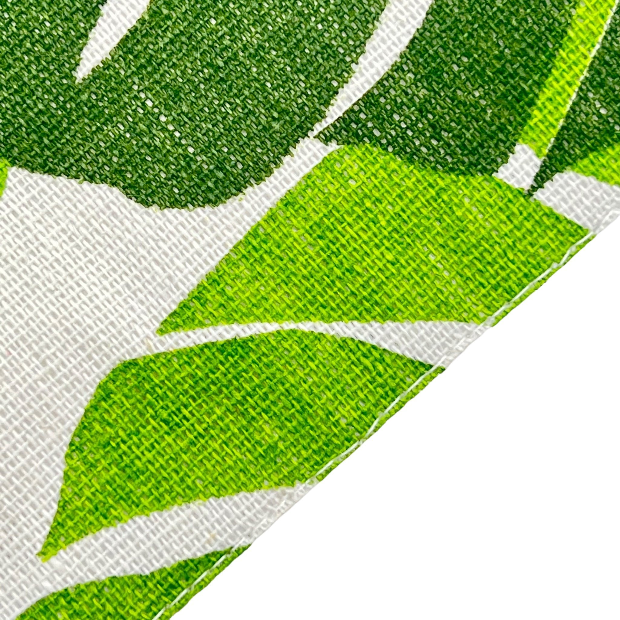 Tischset mit Monstera-Blättern 2er-Pack, weiss/grün, 33x45 cm, Oekotex 100 -KAKTOS Pflanzen & Zubehör