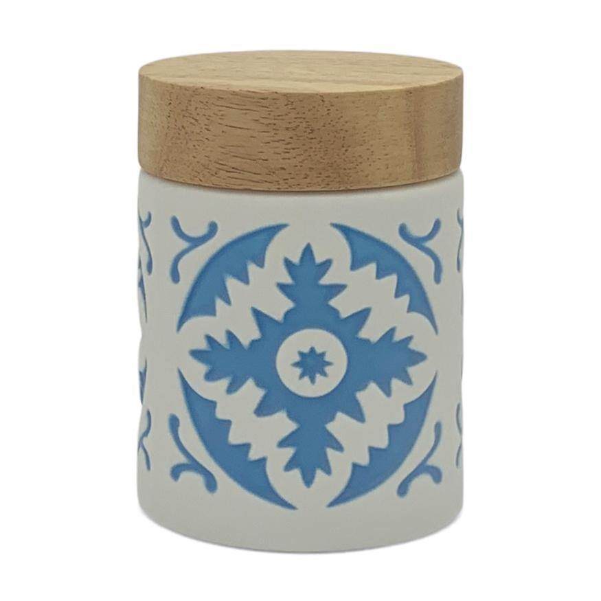 Vorratsdose aus Keramik mit Holzdeckel -KAKTOS Pflanzen & Zubehör