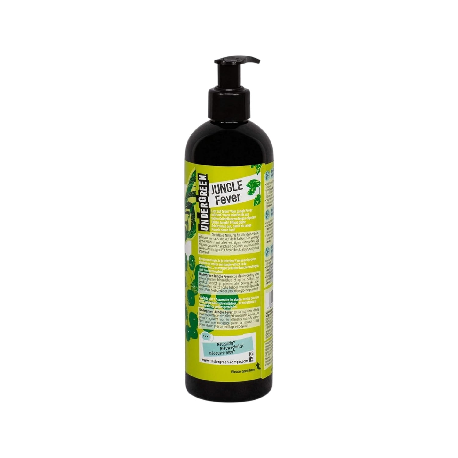 Undergreen Jungle Fever – Bio-Flüssigdünger für kräftige Grünpflanzen – 400 ml – Mit Pump-Dosierer