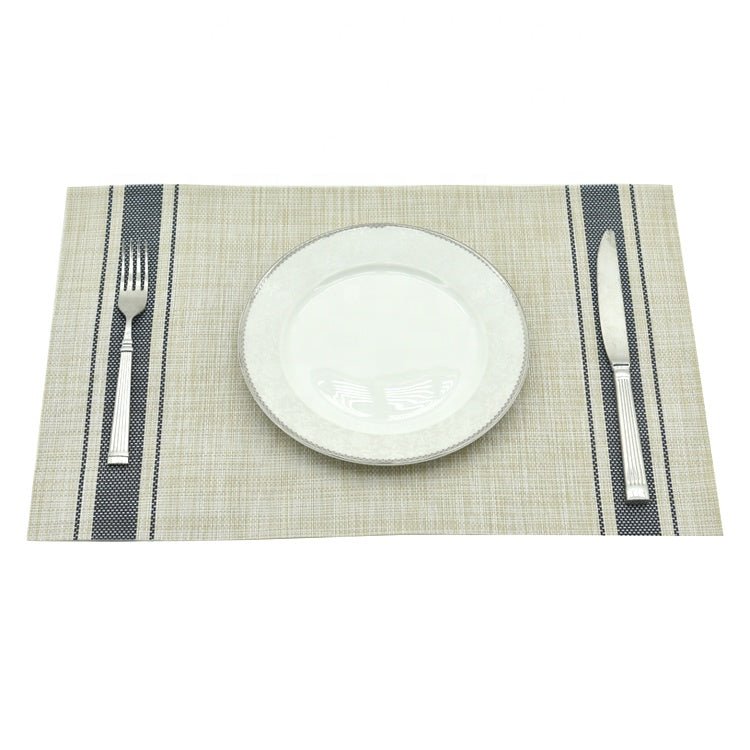 Outdoor Tischset 2er-Pack, PVC, blau, 33x45 cm, Oekotex 100 -KAKTOS Pflanzen &amp; Zubehör