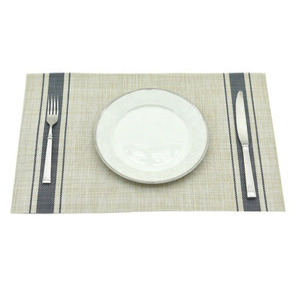 Outdoor Tischset 2er-Pack, PVC, blau, 33x45 cm, Oekotex 100 -KAKTOS Pflanzen &amp; Zubehör