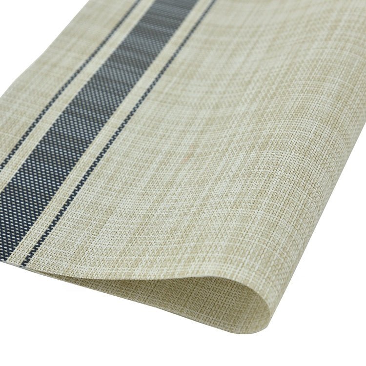 Outdoor Tischset 2er-Pack, PVC, blau, 33x45 cm, Oekotex 100 -KAKTOS Pflanzen &amp; Zubehör