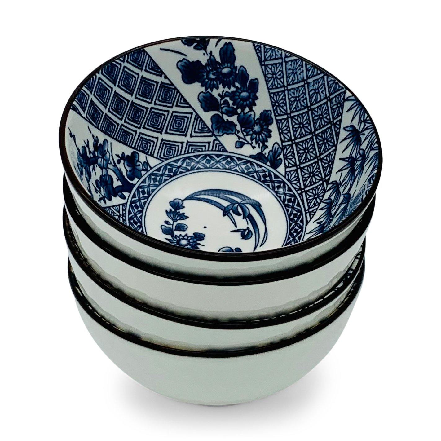 Schalen in japanischem Stil (4er Set) -KAKTOS Pflanzen &amp; Zubehör