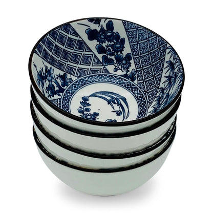 Schalen in japanischem Stil (4er Set) -KAKTOS Pflanzen &amp; Zubehör