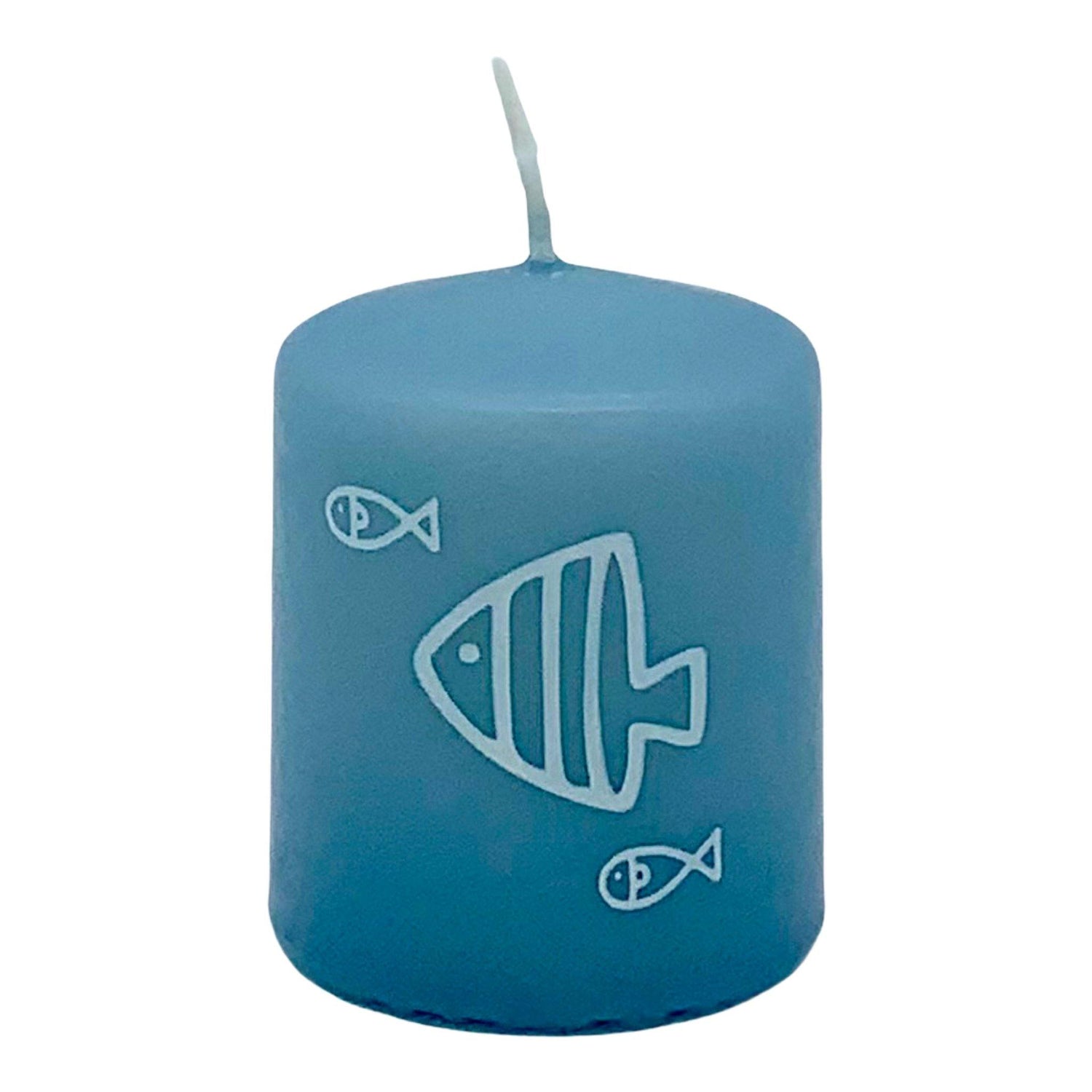 Stumpenkerzen Mix Maritim 4er Set - Safe Candle -KAKTOS Pflanzen &amp; Zubehör