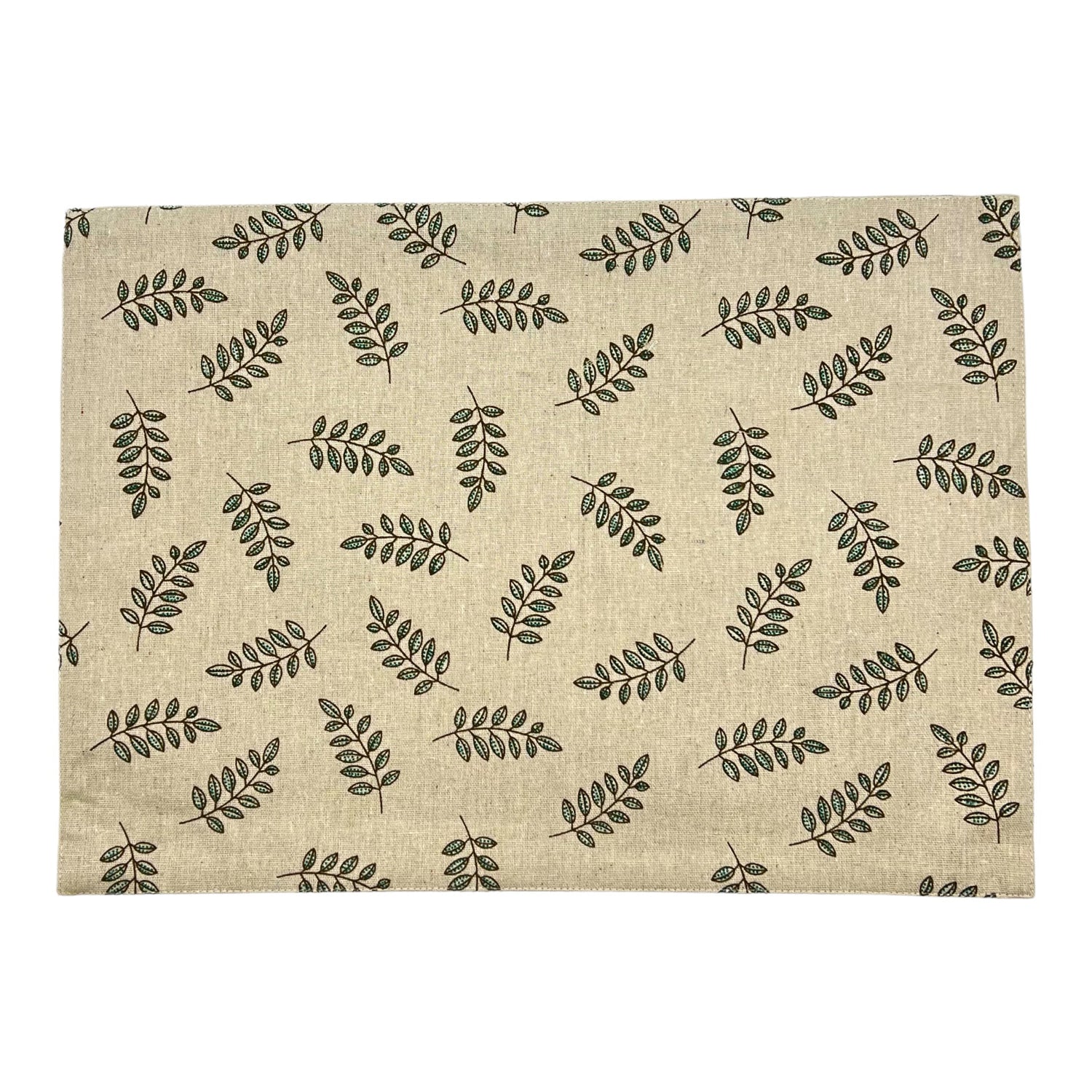 Tischset 2er-Pack mit Ranken, weiss/grün, 33x45 cm, Oekotex 100 -KAKTOS Pflanzen &amp; Zubehör