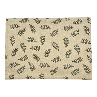 Tischset 2er-Pack mit Ranken, weiss/grün, 33x45 cm, Oekotex 100 -KAKTOS Pflanzen &amp; Zubehör